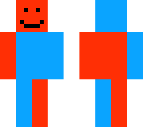 blue and red