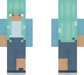 blue outfit