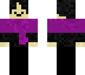 boy - purple and black w/ purple scarf