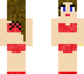 girl (red bathing suit)