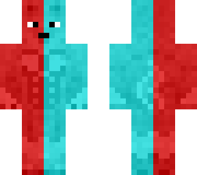 lobo rojo y azul