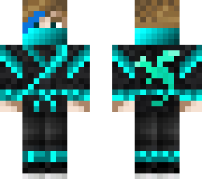 male ninja with blonde hair and a slight blue dye