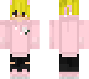 pink hoodie boy with blonde hair :)