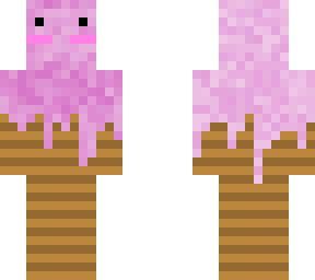 pink icy ice cream