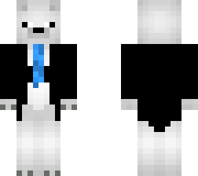 polar bear in tux