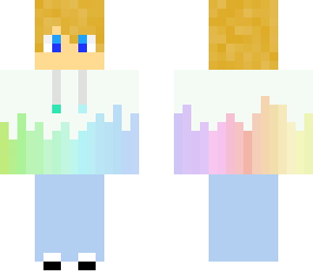 radio kid rainbow pastel drip