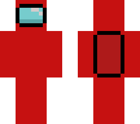 red (among us character) model #2