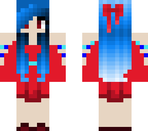 red and blue girl