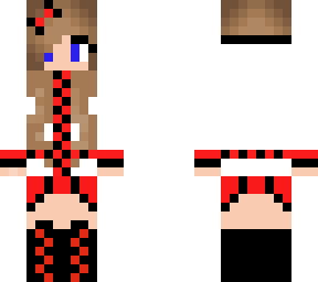 red black gamer girl
