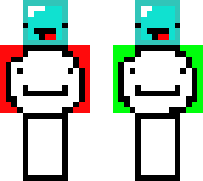 skeppy head+ red dream body+ green dream body