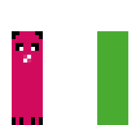 a cute baby green and pink creeper
