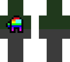 among us rainbow pixel art
