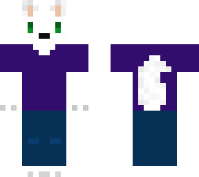 arctic fox with simple clothes