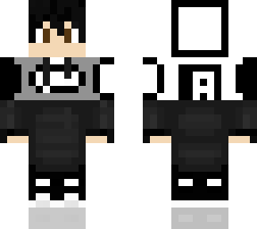black and white kid