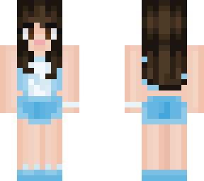 blue outfit