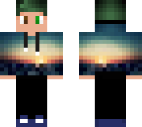 boy sunset