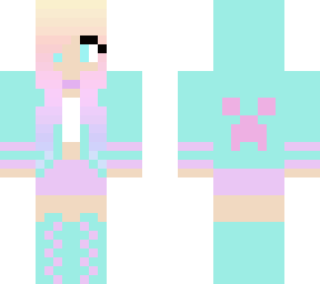 cute gradient girl skin