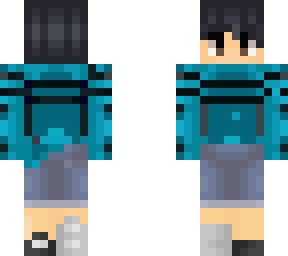 cyan top male skin backwards