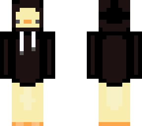 ducky in black hoodie
