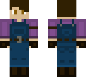 dude purple overalls