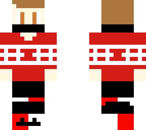 fad3zero first minecraft skin christmas edition
