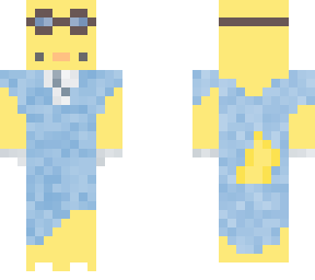 fancy duck with goggles