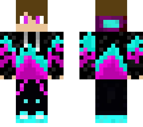 gamer boy purple fire