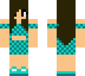 girl normal cyan and darkish blue