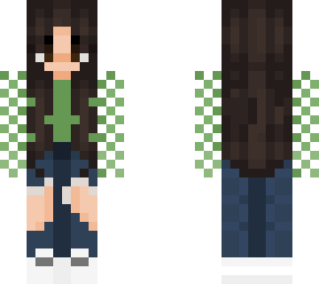 girl with green hoodie