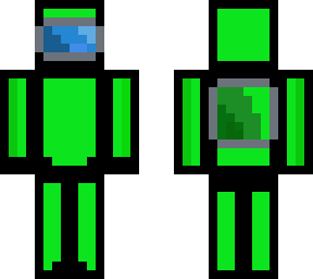 lime among us character (light green)