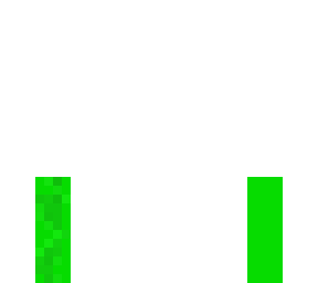 one purple green leg