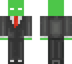 plain green wearing tuxedo