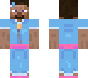 steve but he's dressed like piper from brawl stars