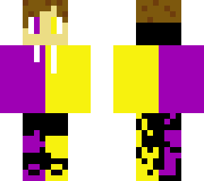 yellow and purple hoodie