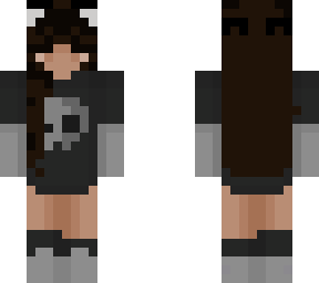 zaraion catgirl - skull brunette