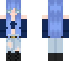 blue girl