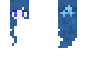 blue hair (not wolf)