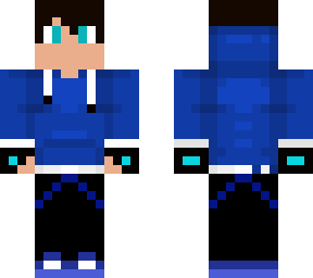blue hoodie boy