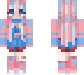 blue pink glitch