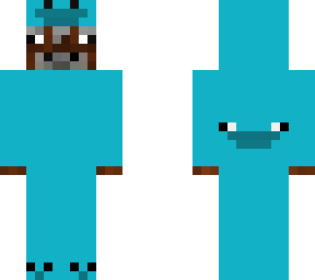 cow in cyan duck onsie