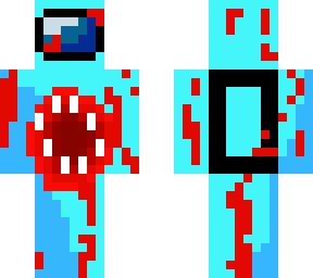 cyan among us imposter