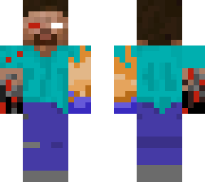 cyborg & fire herobrine