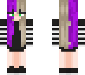 egirl goth alt indie split dye purple glonde girl