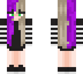 egirl goth alt indie split dye purple glonde girl
