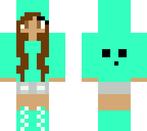 girl in a teal slime hoodie updated