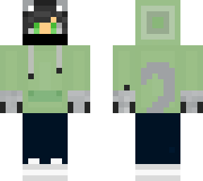 green cat mask boy