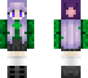 green sweater