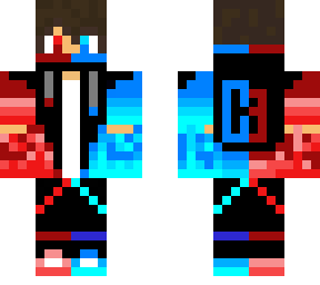 ice & fire gamer with k on back