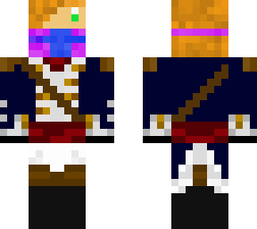 l,manburg suit with purple bandanna