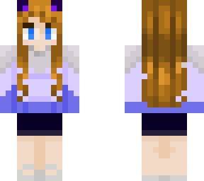 my first skin on this account! ^w^ look inspired by lxnacorn on youtube
